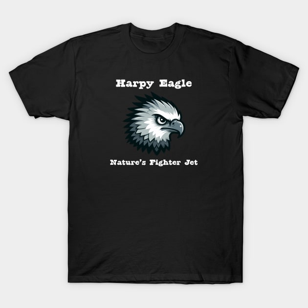 Harpy Eagle Bird of Prey T-Shirt by dinokate